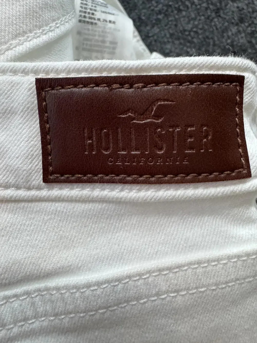 Hollister Jeans Juniors 3R White Curvy High Rise Crop Super Skinny Denim Pants